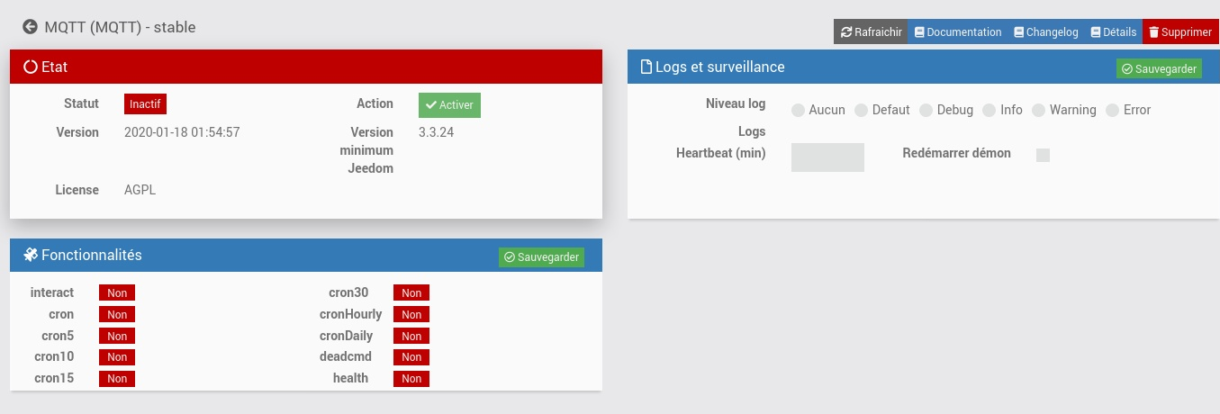 MQTT Jeedom