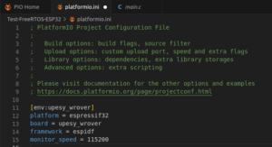 Découvrir FreeRTOS sur un ESP32 avec PlatformIO