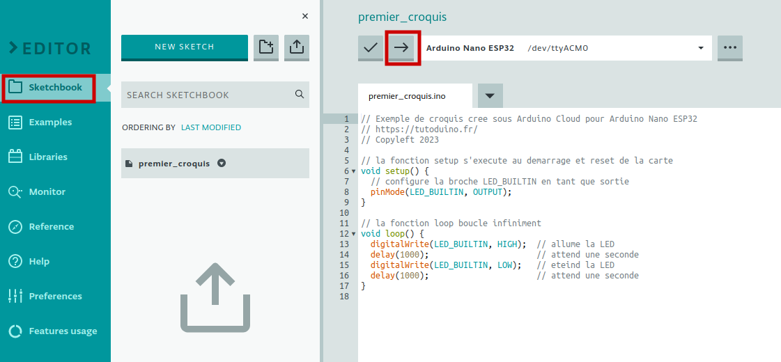 Créez votre premier objet connecté (IoT) avec Arduino Cloud