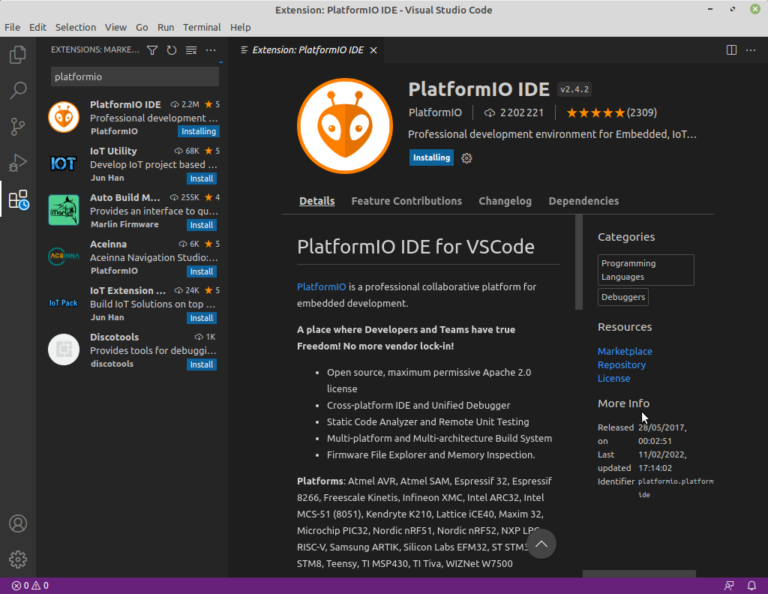 Program your Raspberry Pi Pico with Visual Studio Code and PlatformIO